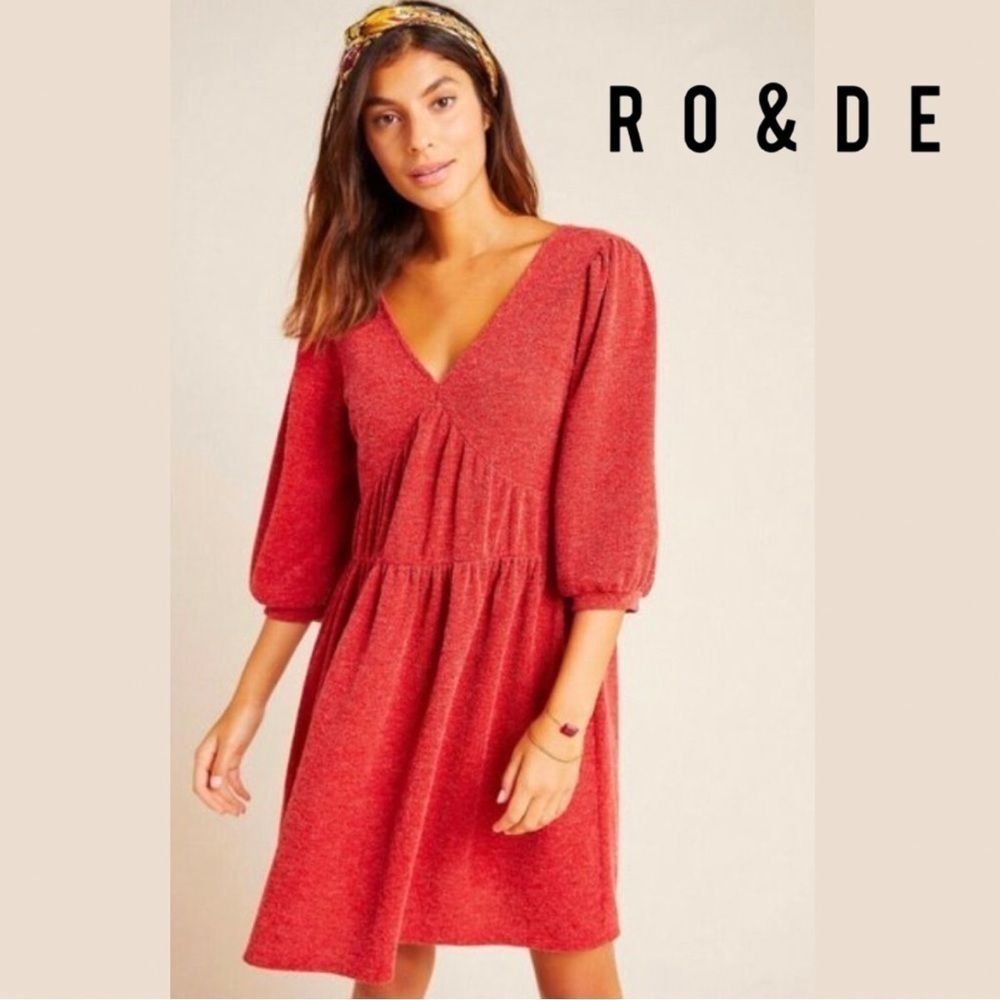 Anthropologie | RO & DE Laura Puff Sleeve Tiered Dress